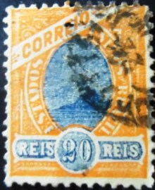 Selo postal do Brasil de 1905 Madrugada 20 U