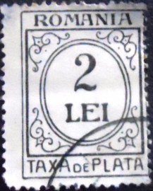 Selo postal da Romênia de 1920 Standing Oval 2