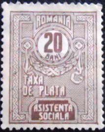 Selo postal da Romênia de 1922 Asistenta Sociala 20