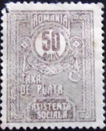 Selo postal da Romênia de 1926 Asistenta Sociala 50