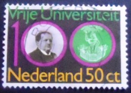 Selo postal da Holanda de 1980 Dr.Abraham Kuyper