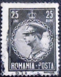 Selo postal da Romênia de 1930 King Carol II 25