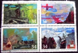 Série de selos postais do Canadá de 1987 Exploration of Canada