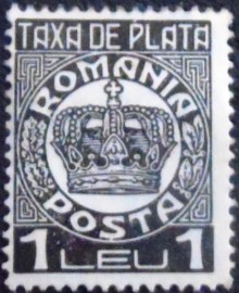 Selo postal da Romênia de 1932 Crown 1