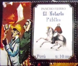 Selo postal do Peru de 2014 El Notario Publico