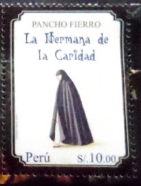 Selo postal do Peru de 2014 La Hermana de la Caridad