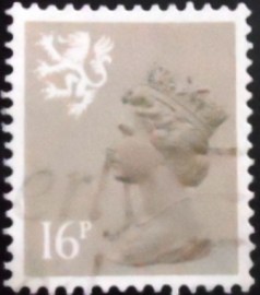 Selo postal da Escócia de 1983 Queen Elizabeth II 16p Machin Portrait