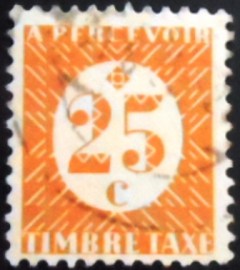 Selo postal Colônias Francesas de 1945 Tax