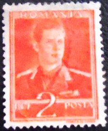 Selo postal da Romênia de 1944 Michael I of Romania 2