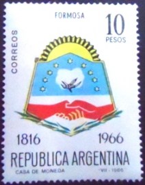 Selo postal da Argentina de 1966 Formosa