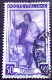 Selo postal da Itália de 1955 Shepherd Watchtower