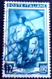 Selo postal da Itália de 1950 Sailor