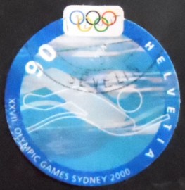 Selo postal da Suiça de 2000 Swimming