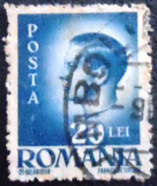 Selo postal da Romênia de 1945 Michael I of Romania