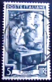 Selo postal da Itália de 1950 Potter