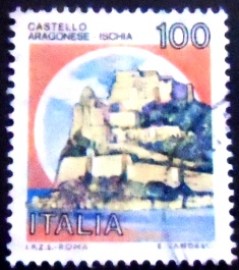 Selo da Itália de 1980 Castles Ischia