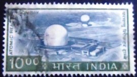 Selo postal da Índia de 1976 Atomic Reactor Trombay