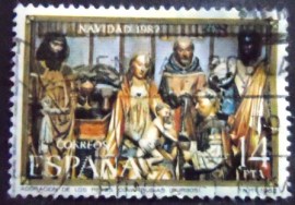 Selo postal da Espanha de 1982 Adoration of the Magi