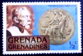 Selo postal de Grenada Grenadines de 1978 Physiology/Medicine Medal ½