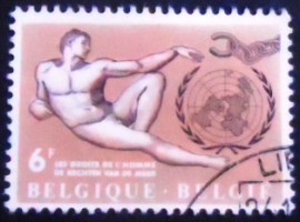 Selo postal da Bélgica de 1962 Adam Michelangelo 6