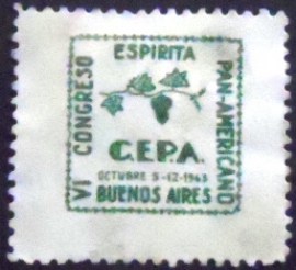 Selo postal Cinderela da Argentina de 1943 CEPA