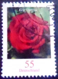 Selo postal da Alemanha de 2008 Garden Rose