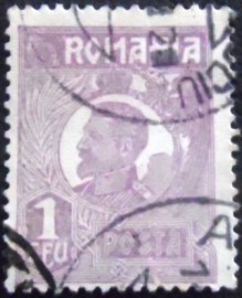 Selo postal da Romênia de 1922 Ferdinand I 1