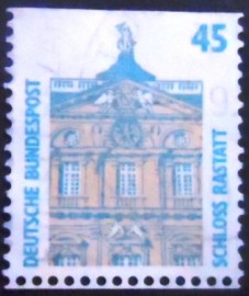 Selo postal da Alemanha de 1990 Rastatt Castle D