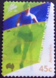 Selo postal da Austrália de 2000 Amputee Sprinting