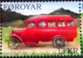 Selo postal das Ilhas Faroe de 2011 Morris Commercial