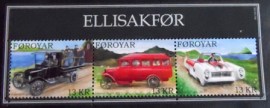 Série de selos comemorativos das Ilhas Faroe de 2011 Vintage Cars