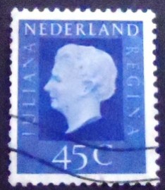 Selo postal da Holanda de 1972 Queen Juliana 45c