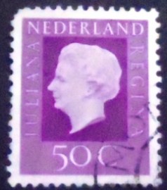 Selo postal da Holanda de 1972 Queen Juliana 50c