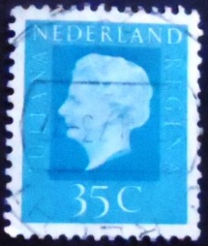 Selo postal da Holanda de 1972 Queen Juliana 35