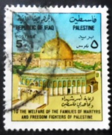 Selo postal do Iraque de 1977 Dome of the Rock