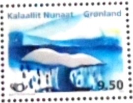 Selo postal da Gronelândia Coastline Scenery II