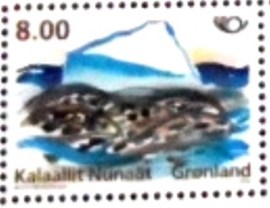 Selo postal da Gronelândia Coastline Scenery II