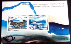 Bloco postal da Gronelândia Tourism 2012
