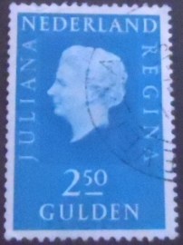 Selo postal da Holanda de 1969 Queen Juliana Type Regina 2,50