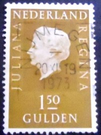 Selo postal da Holanda de 1971 Queen Juliana Type Regina 1,50