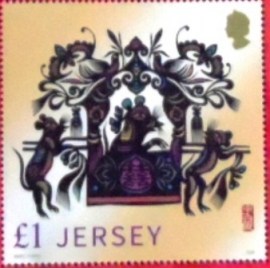 Selo postal de Jersey de 2020 Year of the Rat