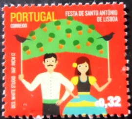 Selo postal de Portugal de 2012 Festa de Santo António de Lisboa