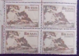 Quadra de selos postais do Brasil de 1951 4º Centenário de Vitória