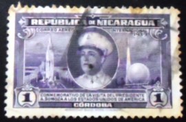 Selo postal da Nicarágua de 1940 Exhibitions in New York and San Francisco