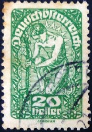 sello postal da Áustria de 1920 - Coat of arms - 20a