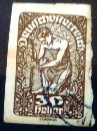 sello postal da Áustria de 1920 - Coat of arms - 30