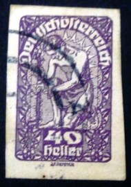sello postal da Áustria de 1920 - Coat of arms - 40