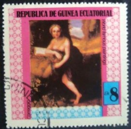 Selo postal cinderela de Guinea Equatorial de 1978 - Correggio