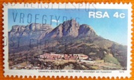Selo postal comemoraivo Africa do sul 1979 Cape town