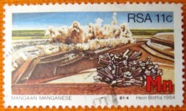 Selo postal comemoraivo Africa do sul 1984 - Manganese